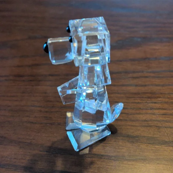 Swavorski Silver Crystal Vintage Standing Pluto Dog Figurine 7635, Discontinued - Picture 2 of 11